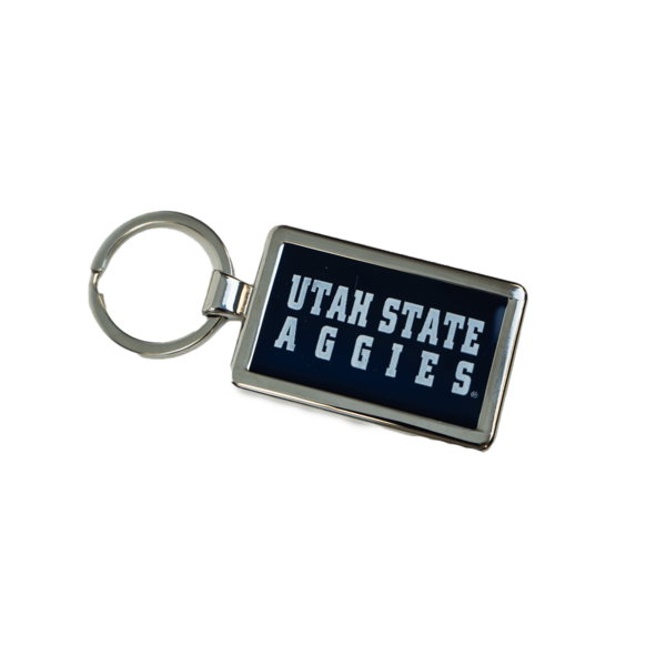 utah state aggies keychain key tag